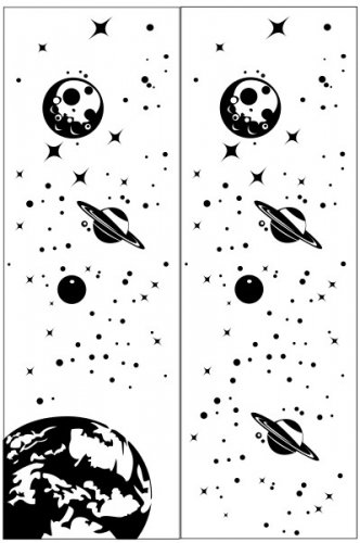 Пескоструйный рисунок Космос 30